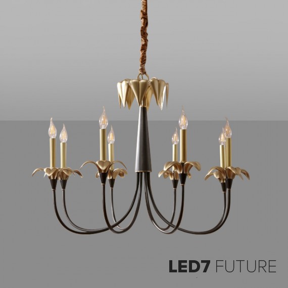 Ritz - Gold Bloom Chandelier